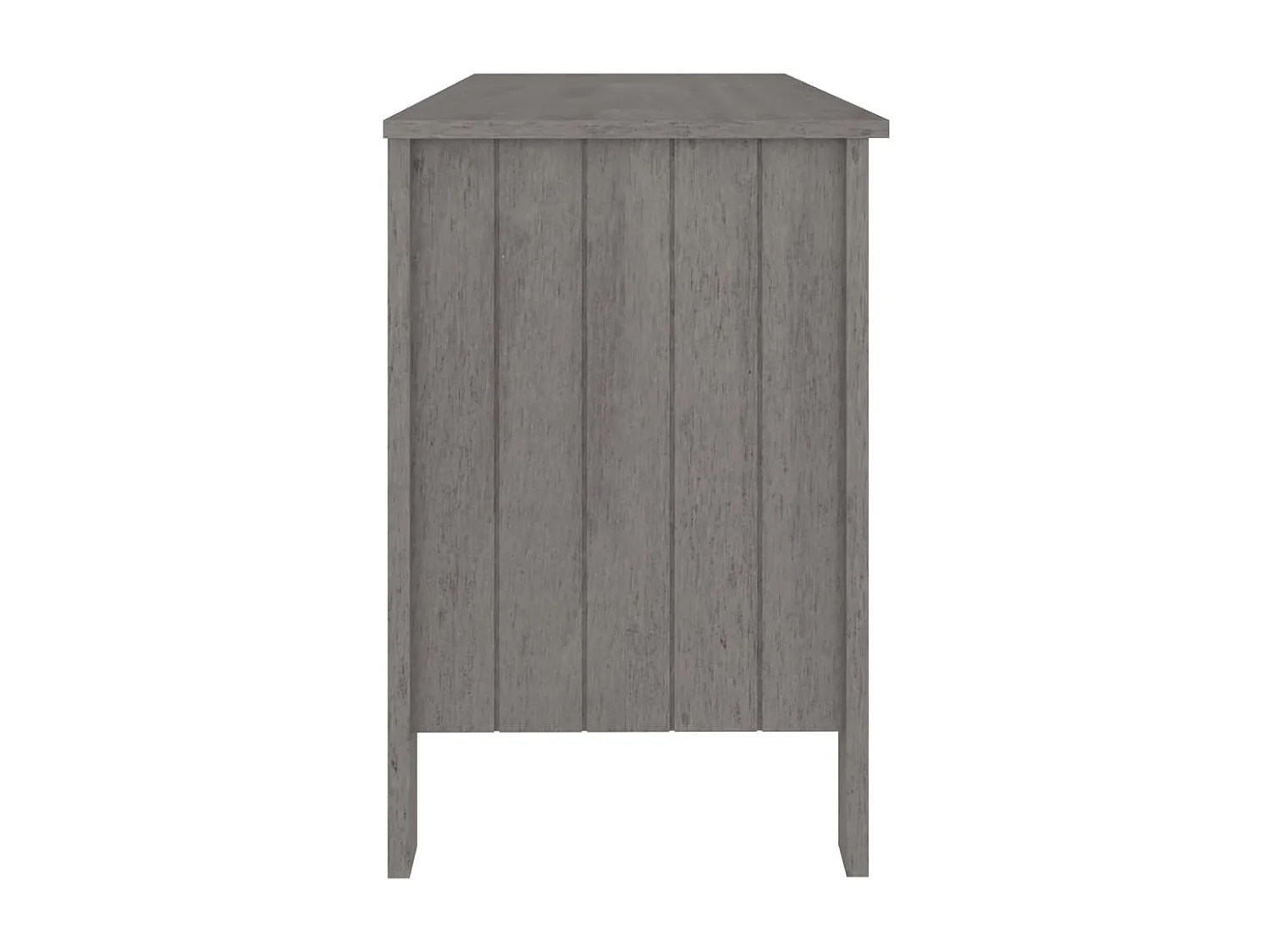 HAMAR Bureau Lichtgrijs 113x50x75 cm Massief grenenhout
