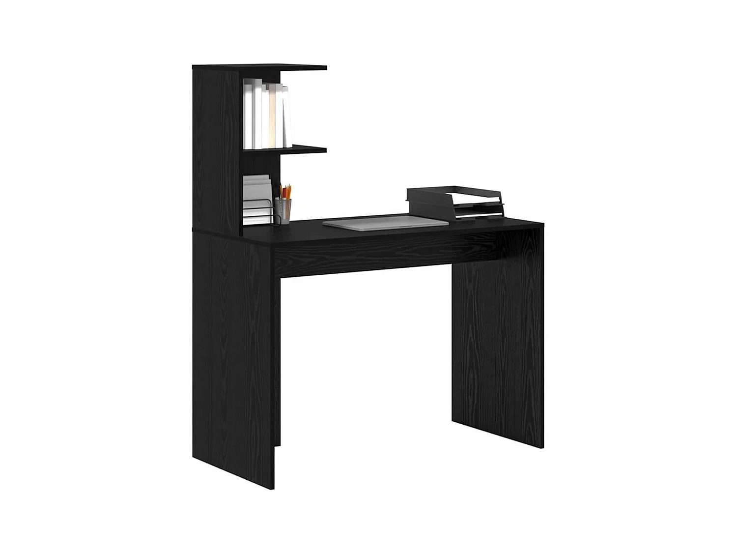 Bureau Chêne noir 102 x 50 x 124 cm Bois d'ingénierie
