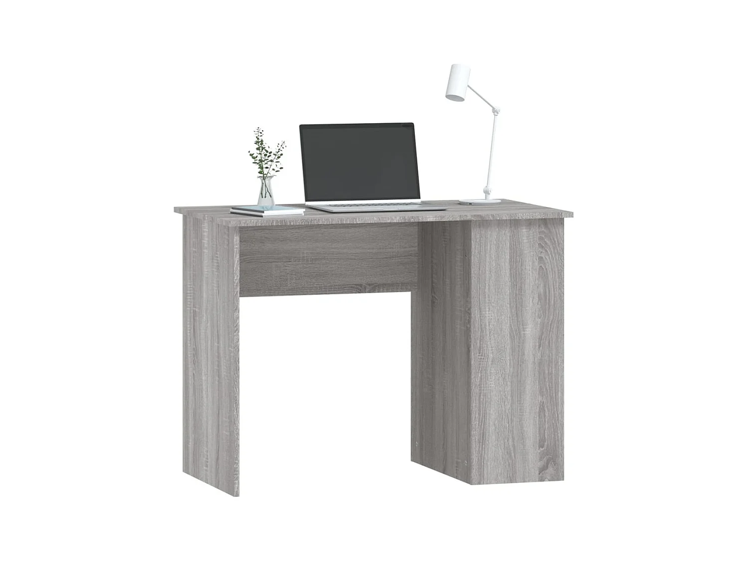 Escritorio Sonoma gris 100x55x75 cm madera de ingeniería