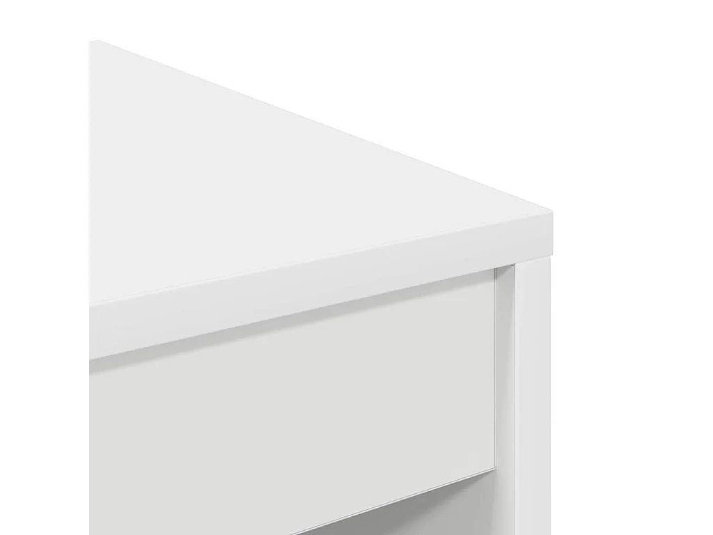 Wit bureau 60 x 40 x 76 cm van bewerkt hout