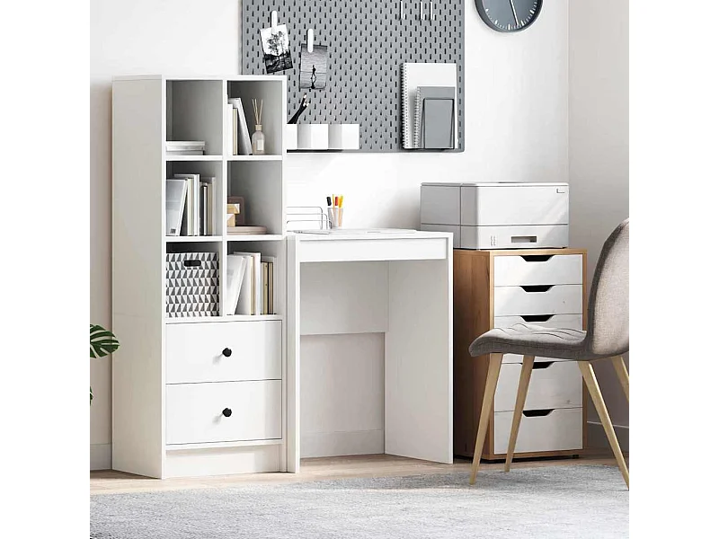 Bureau Blanc 60 x 40 x 76 cm Bois d'ingénierie