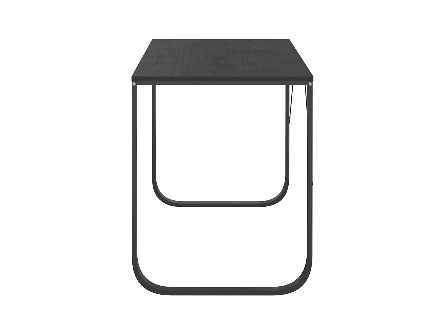 Bureau d'ordinateur Noir 110x60x73 cm Aggloméré