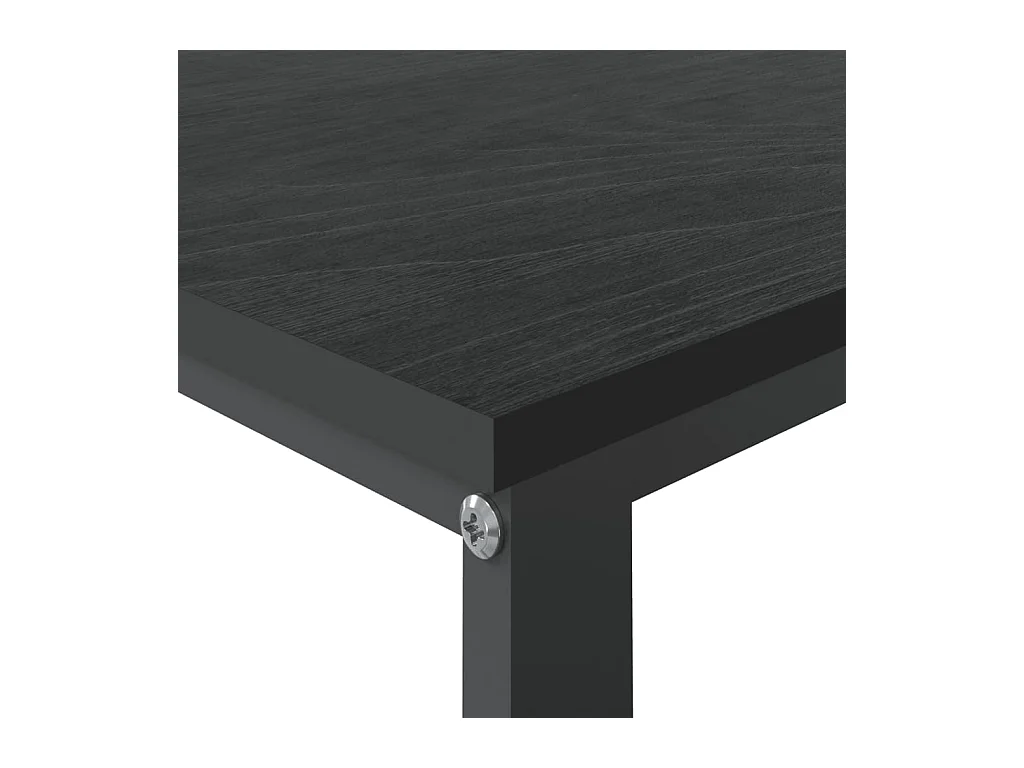 Bureau d'ordinateur Noir 110x60x73 cm Aggloméré