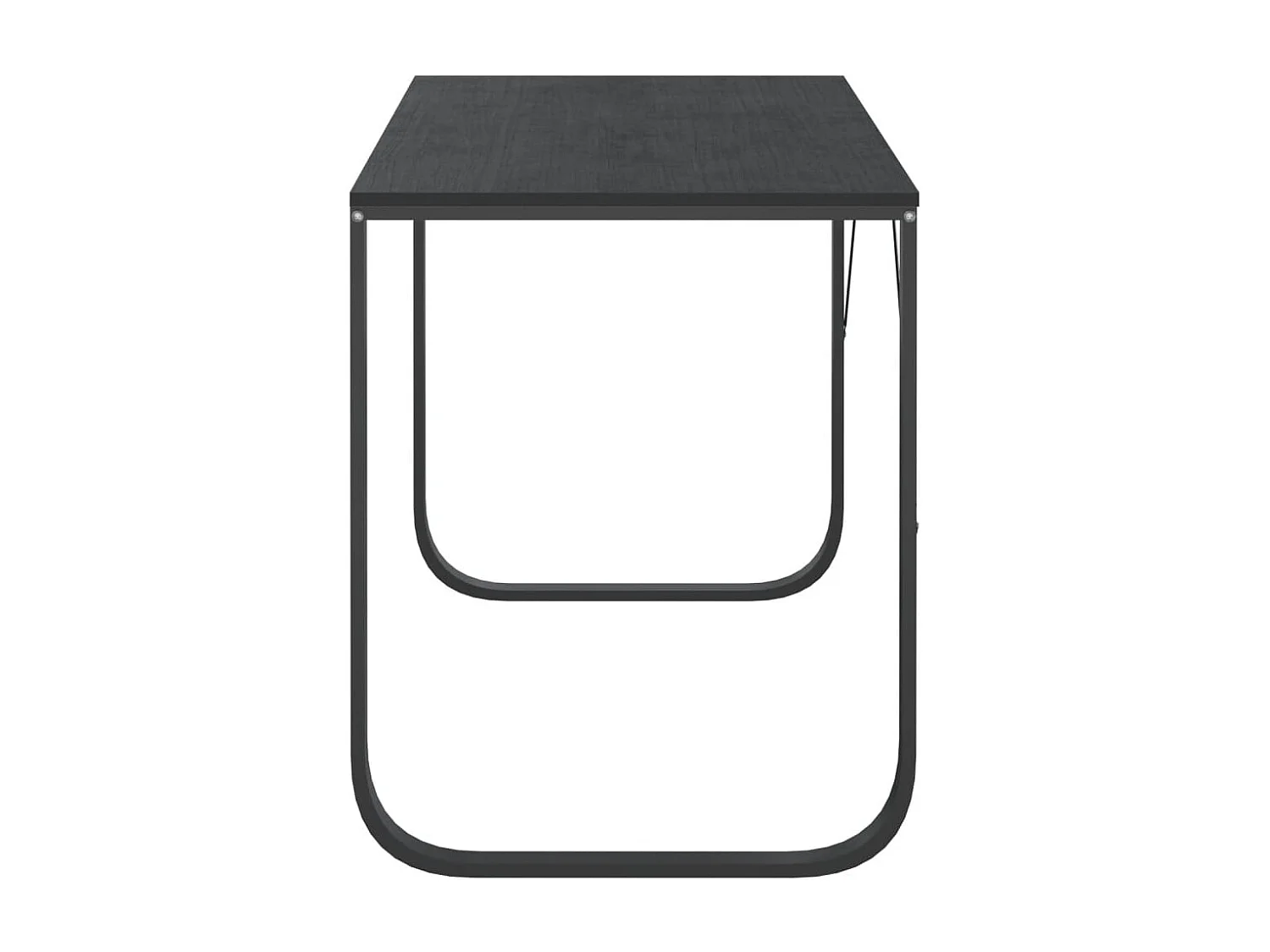 Escritorio de ordenador negro 110x60x73 cm aglomerado