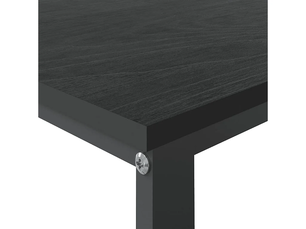 Escritorio de ordenador negro 110x60x73 cm aglomerado