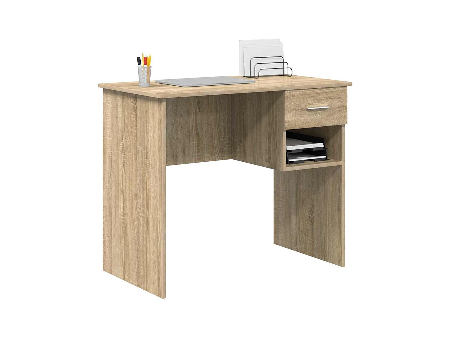 Bureau Chêne sonoma 90 x 49.5 x 75 cm Bois d'ingénierie