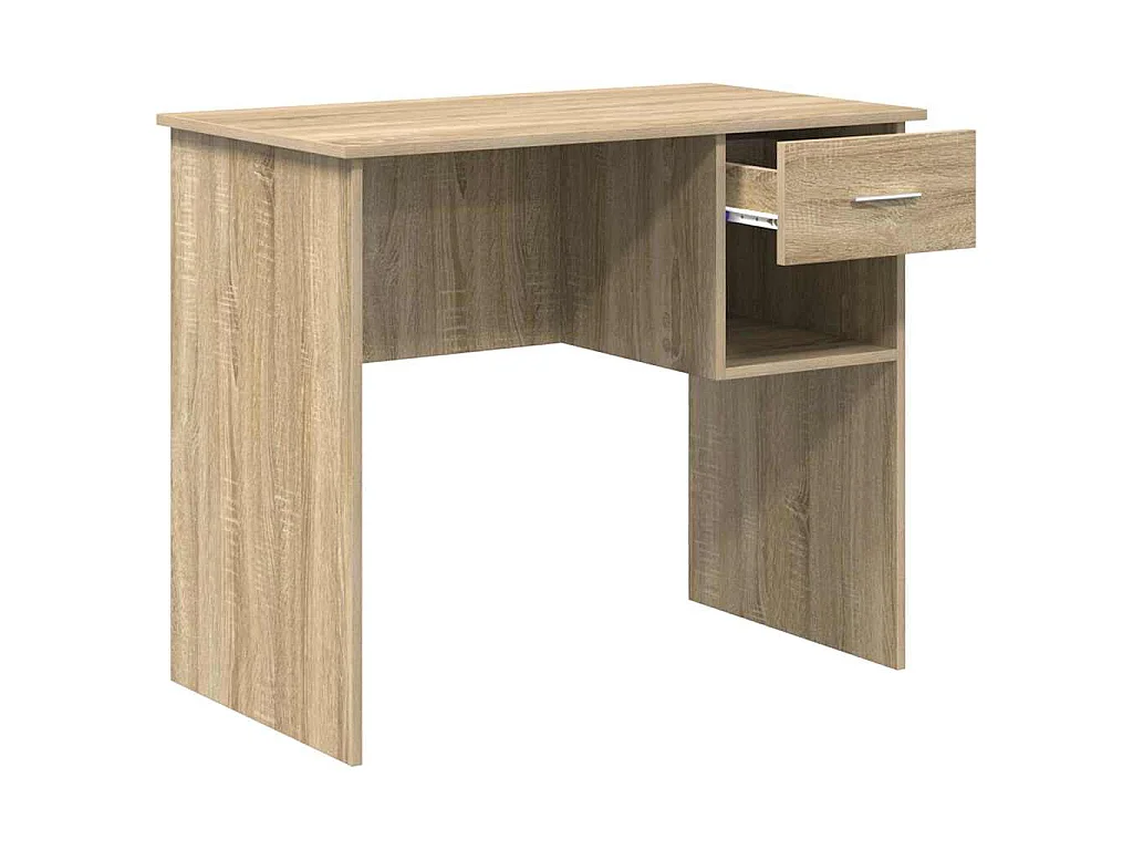 Schreibtisch aus Sonoma-Eiche, 90 x 49,5 x 75 cm, Holzwerkstoff