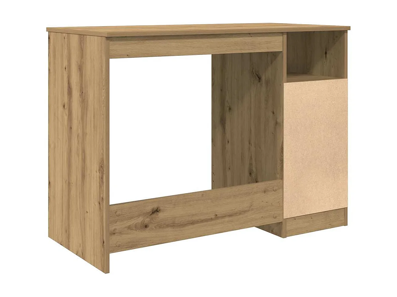 Handgemaakt eikenhouten bureau 102x76x50 cm bewerkt hout