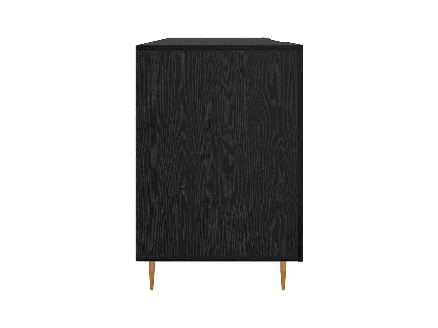 Bureau avec porte Chêne noir 140 x 50 x 75 cm Bois d'ingénierie