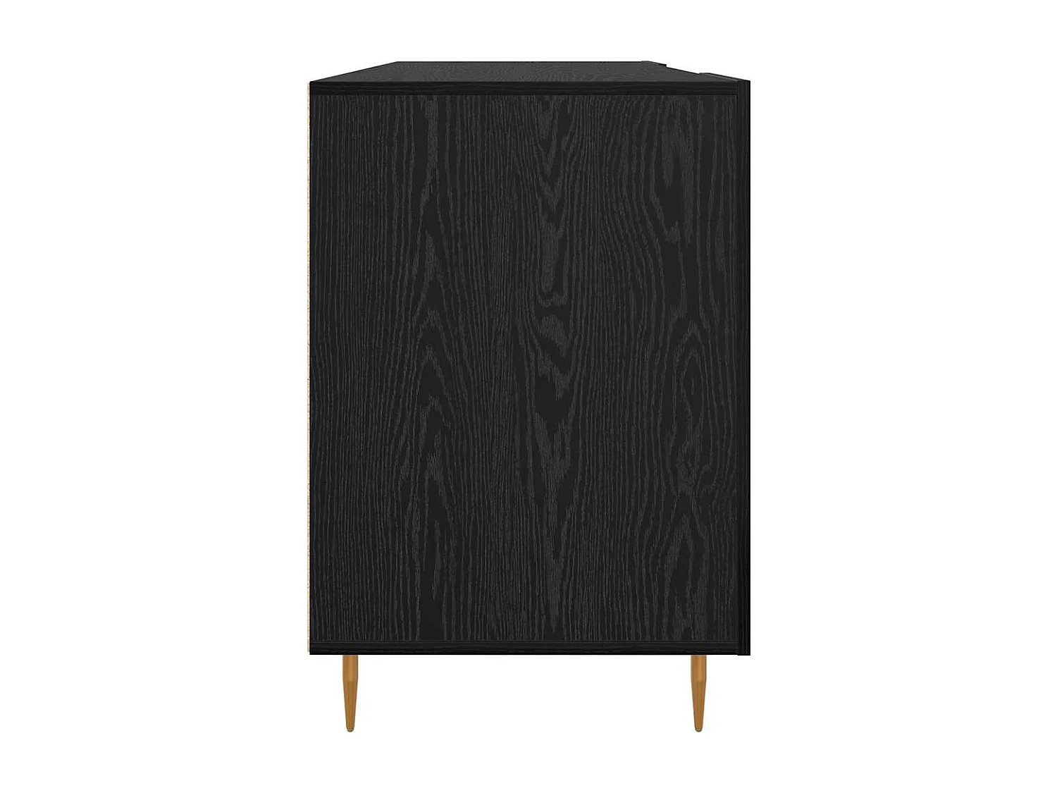 Bureau avec porte Chêne noir 140 x 50 x 75 cm Bois d'ingénierie