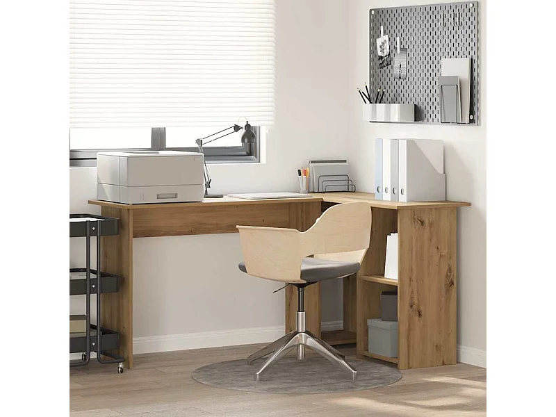 Scrivania artigianale in rovere 142 x 102 x 73 cm Legno ingegnerizzato