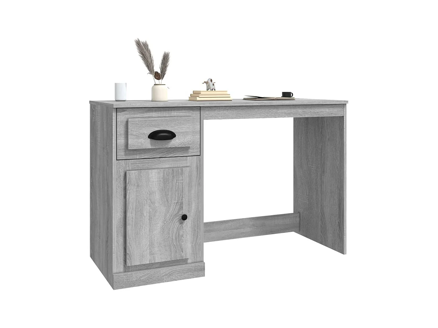 Bureau met lade Sonoma grijs 115x50x75 cm bewerkt hout