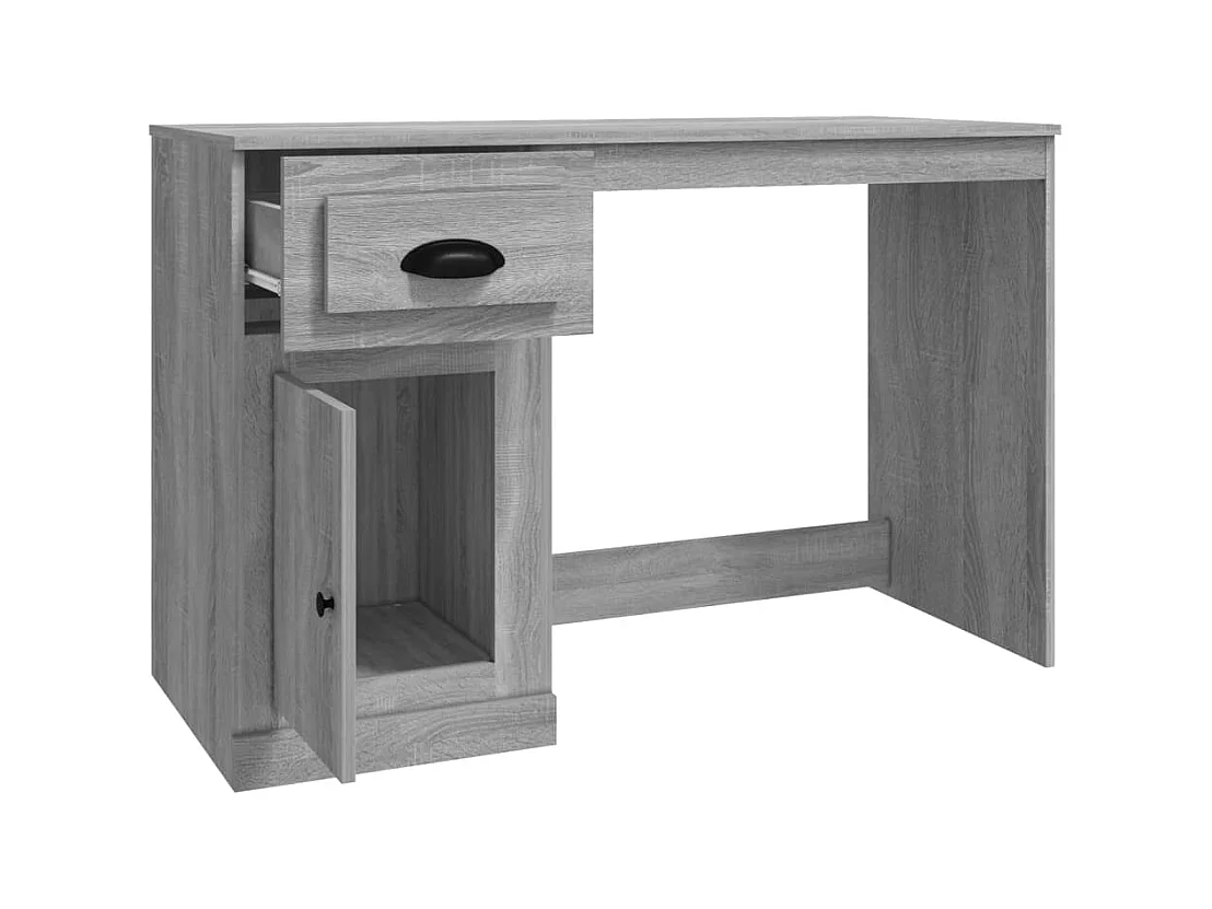 Bureau met lade Sonoma grijs 115x50x75 cm bewerkt hout