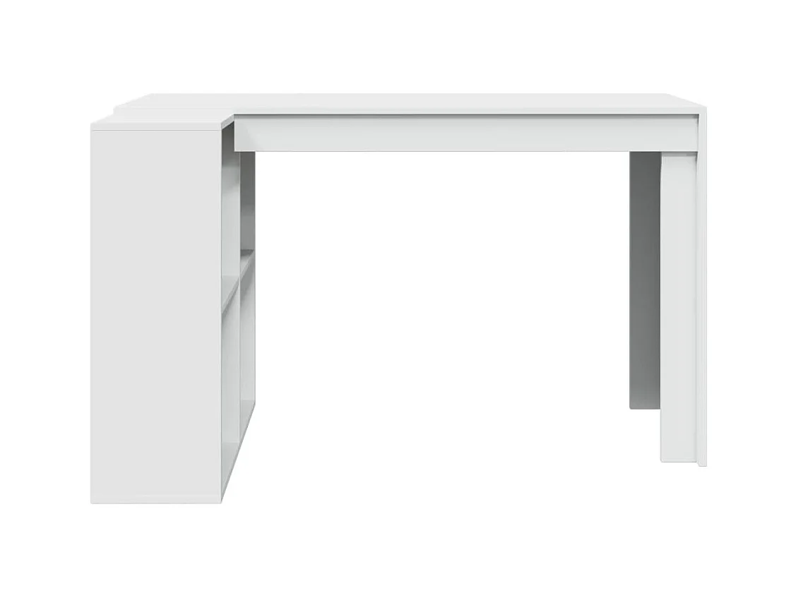 Wit bureau 123,5x73,5x75 cm bewerkt hout