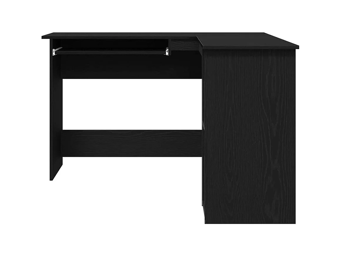 Bureau d'angle Chêne noir 120 x 140 x 75 cm Bois d'ingénierie