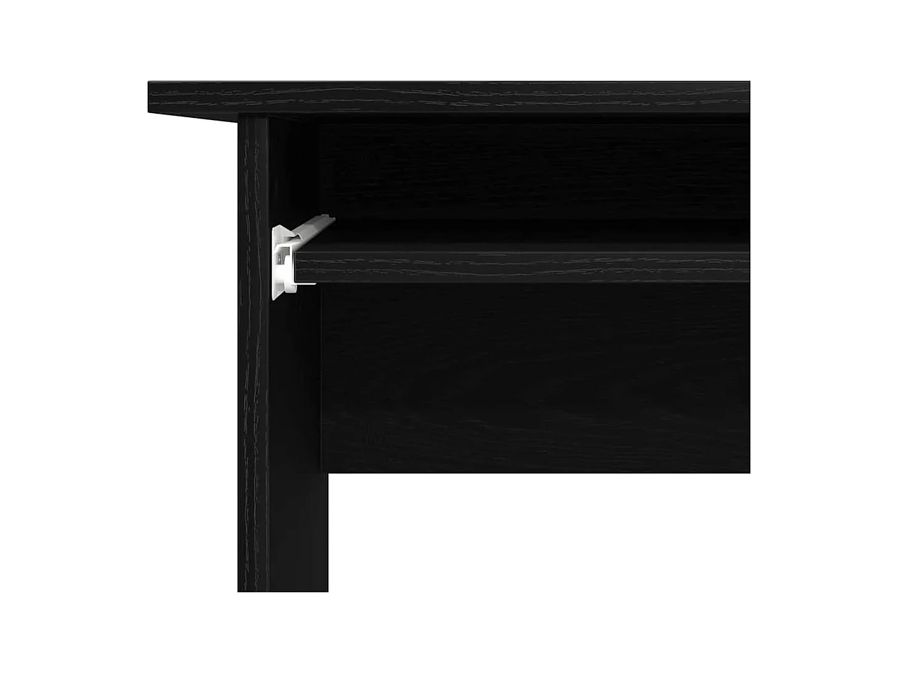 Bureau d'angle Chêne noir 120 x 140 x 75 cm Bois d'ingénierie