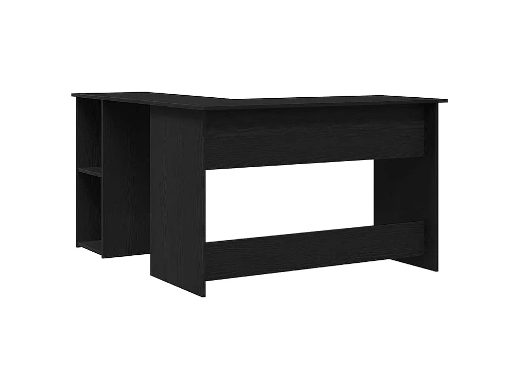 Bureau d'angle Chêne noir 120 x 140 x 75 cm Bois d'ingénierie