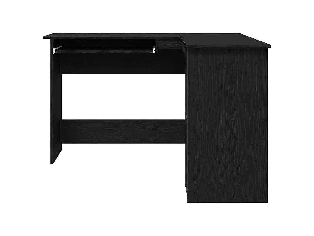 Bureau d'angle Chêne noir 120 x 140 x 75 cm Bois d'ingénierie