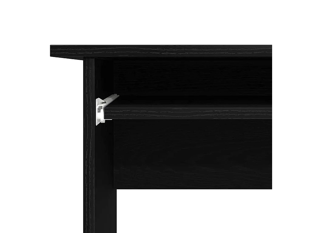 Bureau d'angle Chêne noir 120 x 140 x 75 cm Bois d'ingénierie