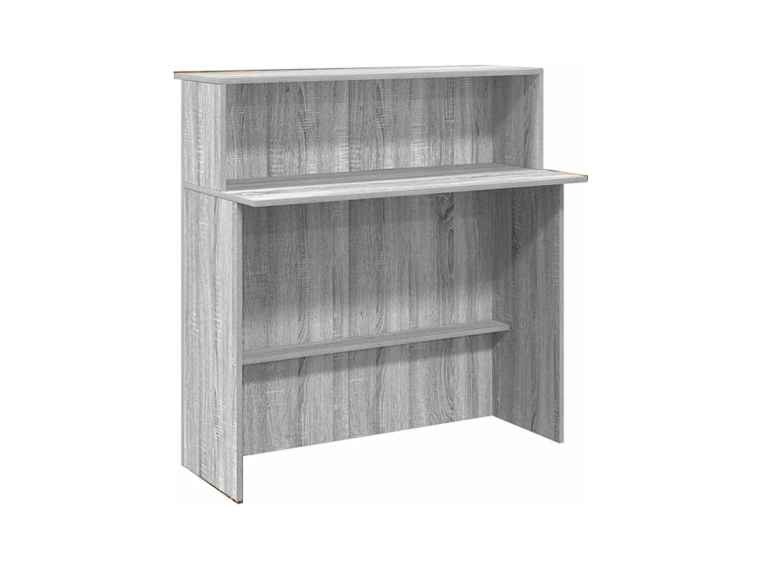 Bureau de réception sonoma gris 200x50x103,5 cm bois ingénierie