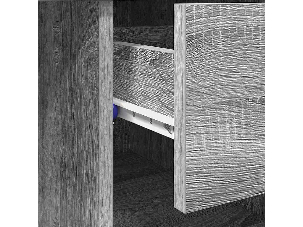 Bureau Sonoma gris 90 x 49.5 x 75 cm Bois d'ingénierie