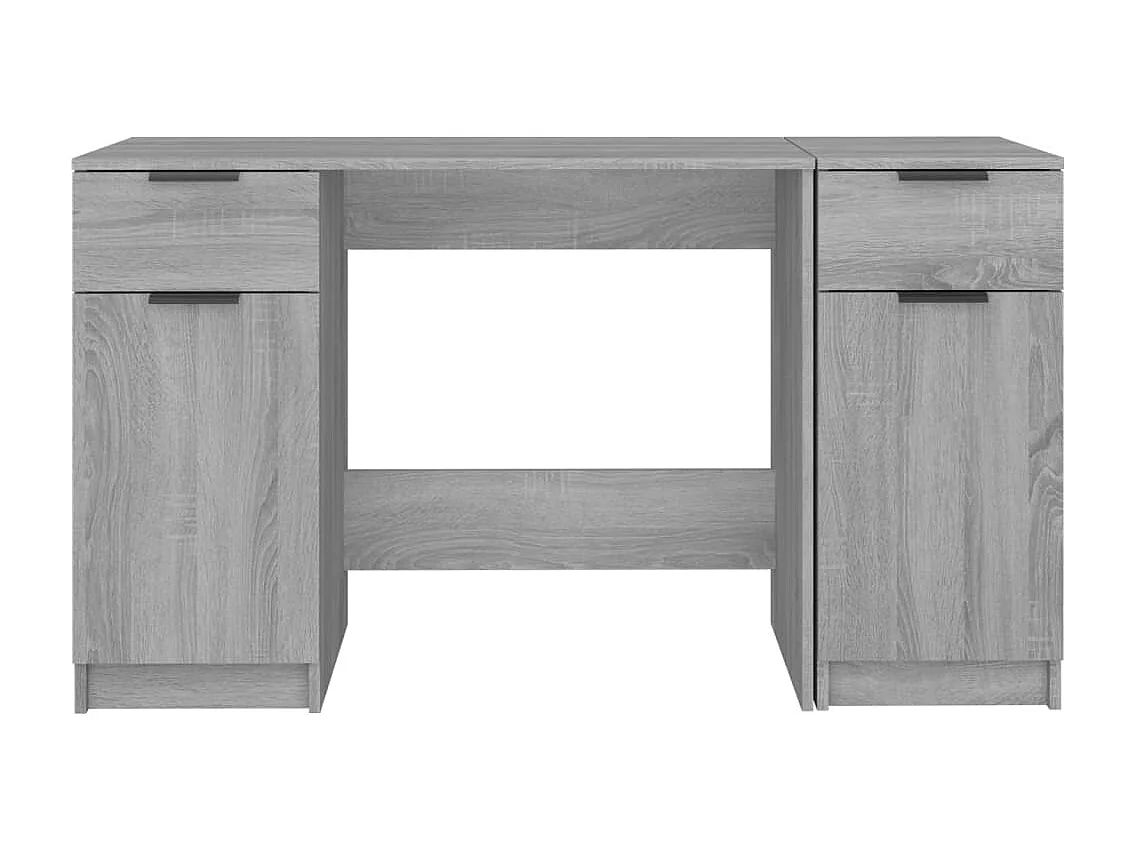 Sonoma Gray Engineered Wood Bureau met Zijkast