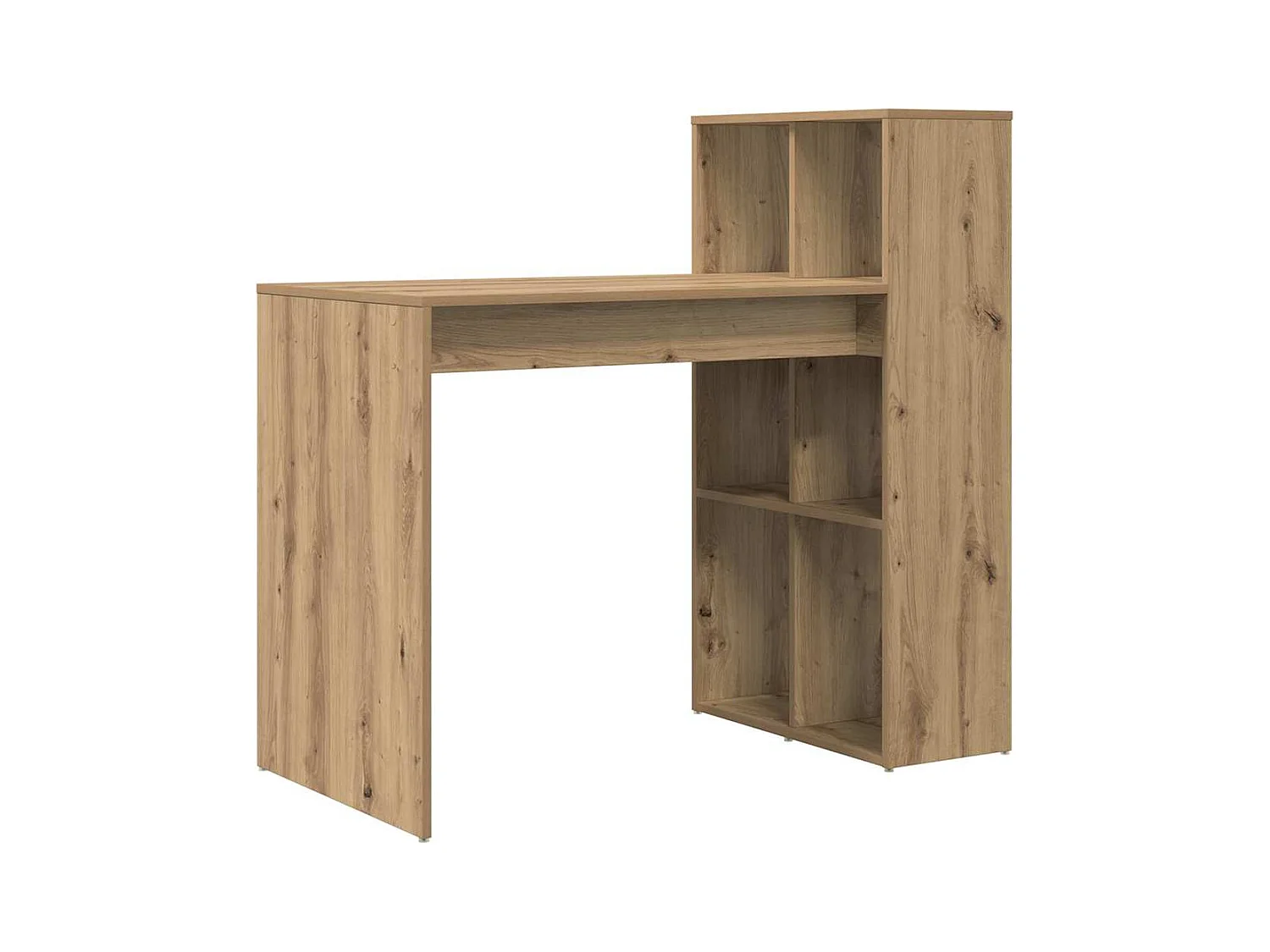 Handgemaakt eikenhouten bureau 108 x 55 x 103,5 cm, bewerkt hout