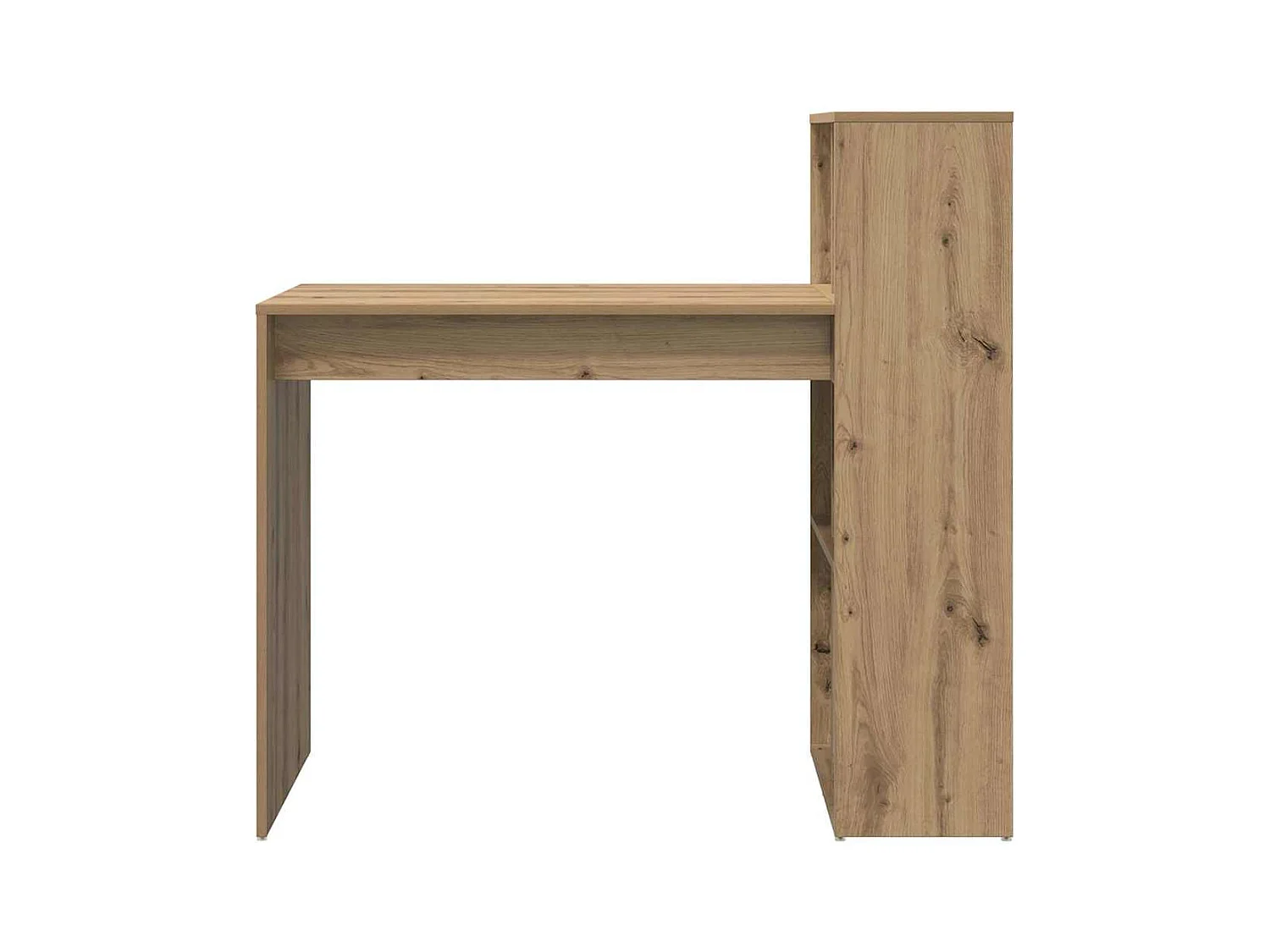 Handgemaakt eikenhouten bureau 108 x 55 x 103,5 cm, bewerkt hout