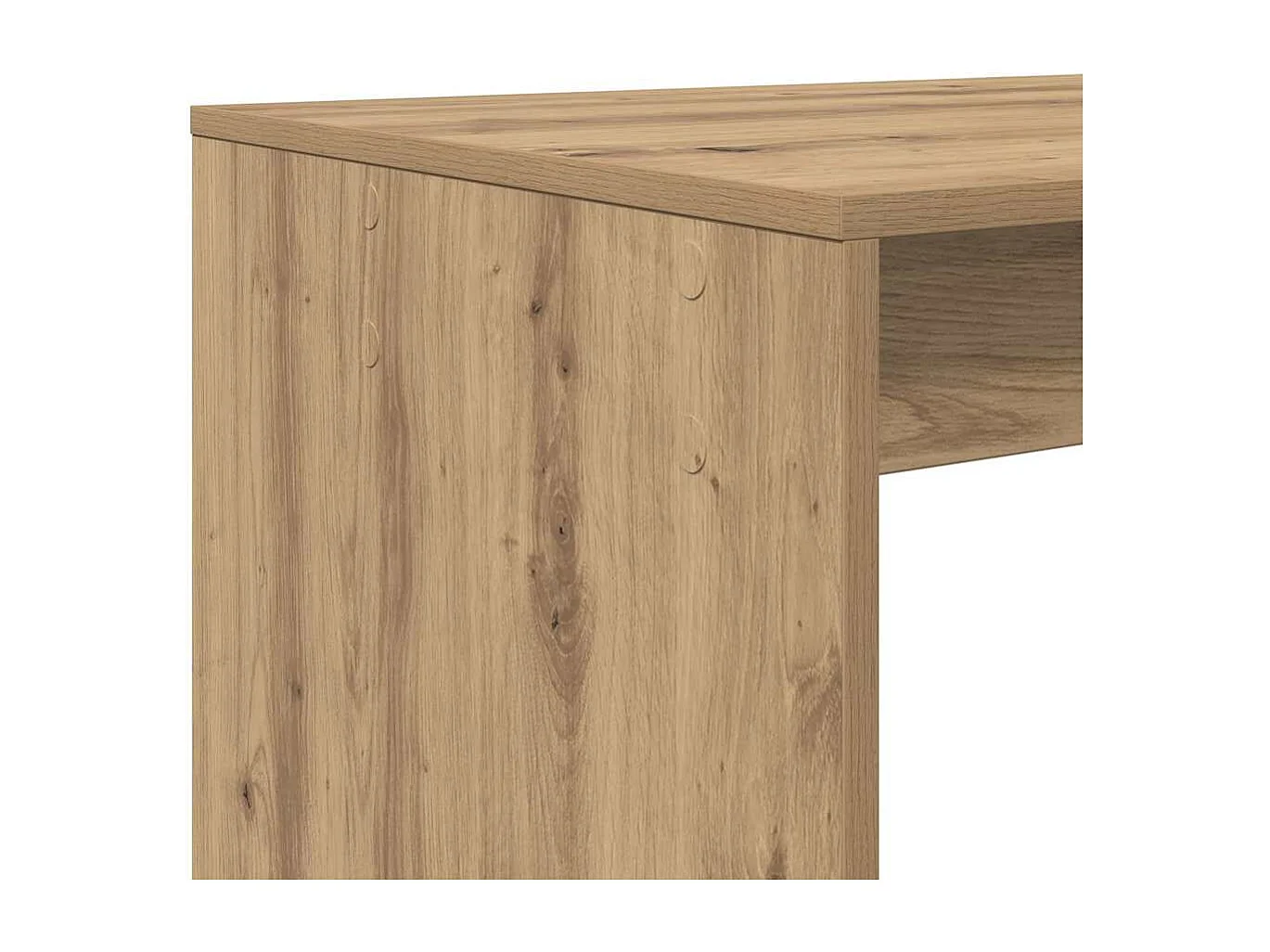 Handgemaakt eikenhouten bureau 108 x 55 x 103,5 cm, bewerkt hout