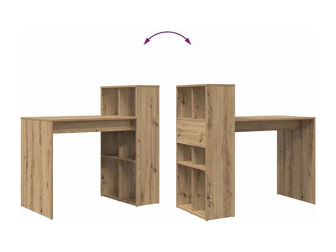 Bureau Chêne artisanal 108 x 55 x 103,5 cm Bois d'ingénierie