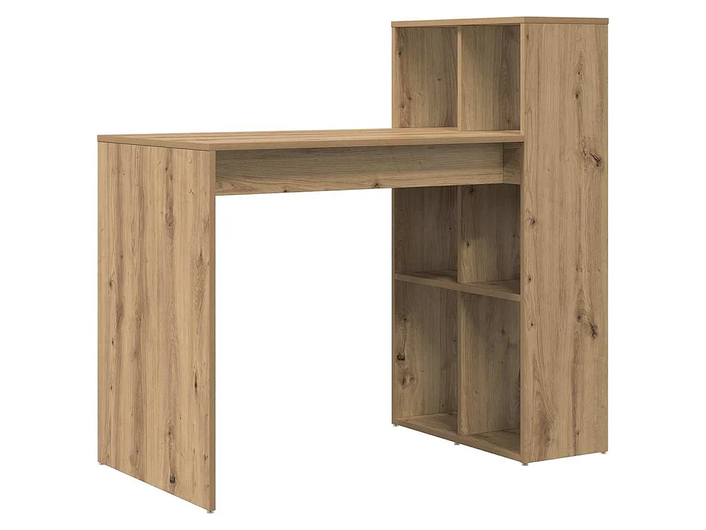 Handgefertigter Schreibtisch aus Eiche, 108 x 55 x 103,5 cm, Holzwerkstoff