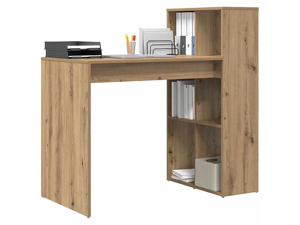 Handgefertigter Schreibtisch aus Eiche, 108 x 55 x 103,5 cm, Holzwerkstoff