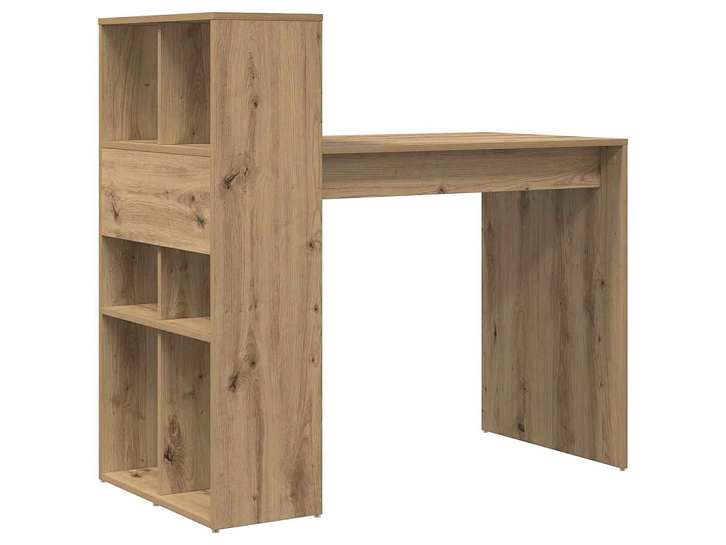 Handgefertigter Schreibtisch aus Eiche, 108 x 55 x 103,5 cm, Holzwerkstoff