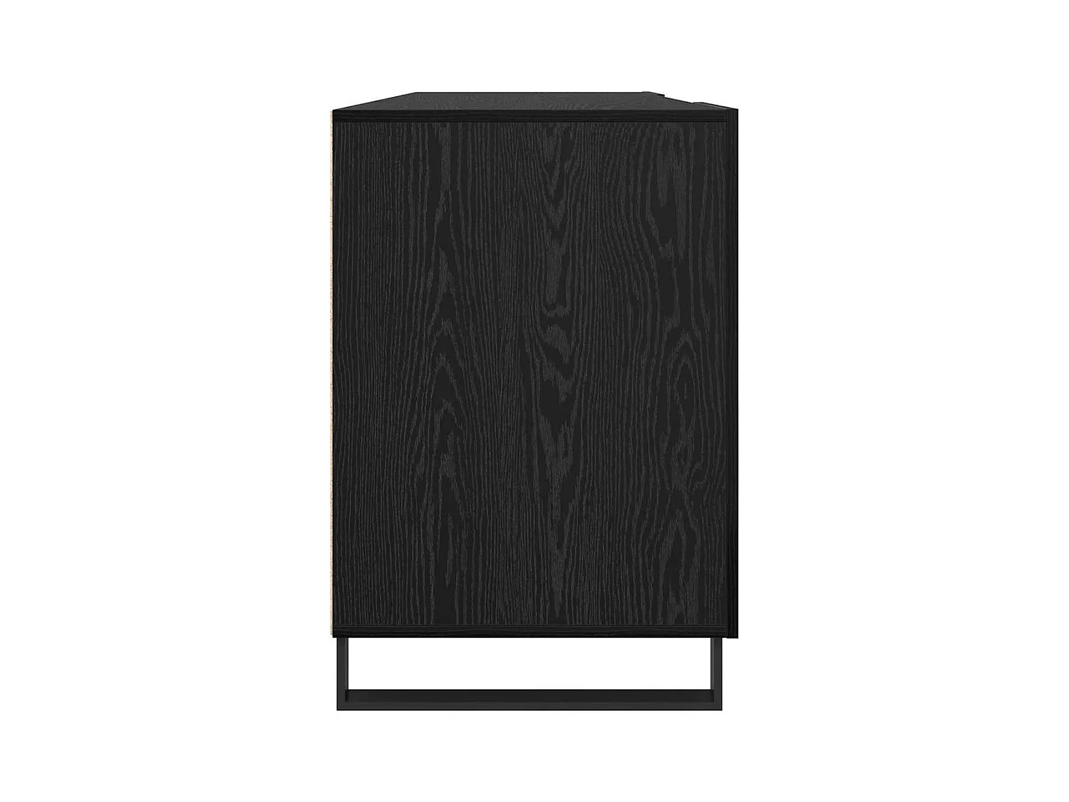 Bureau avec porte Chêne noir 140 x 50 x 75 cm Bois d'ingénierie