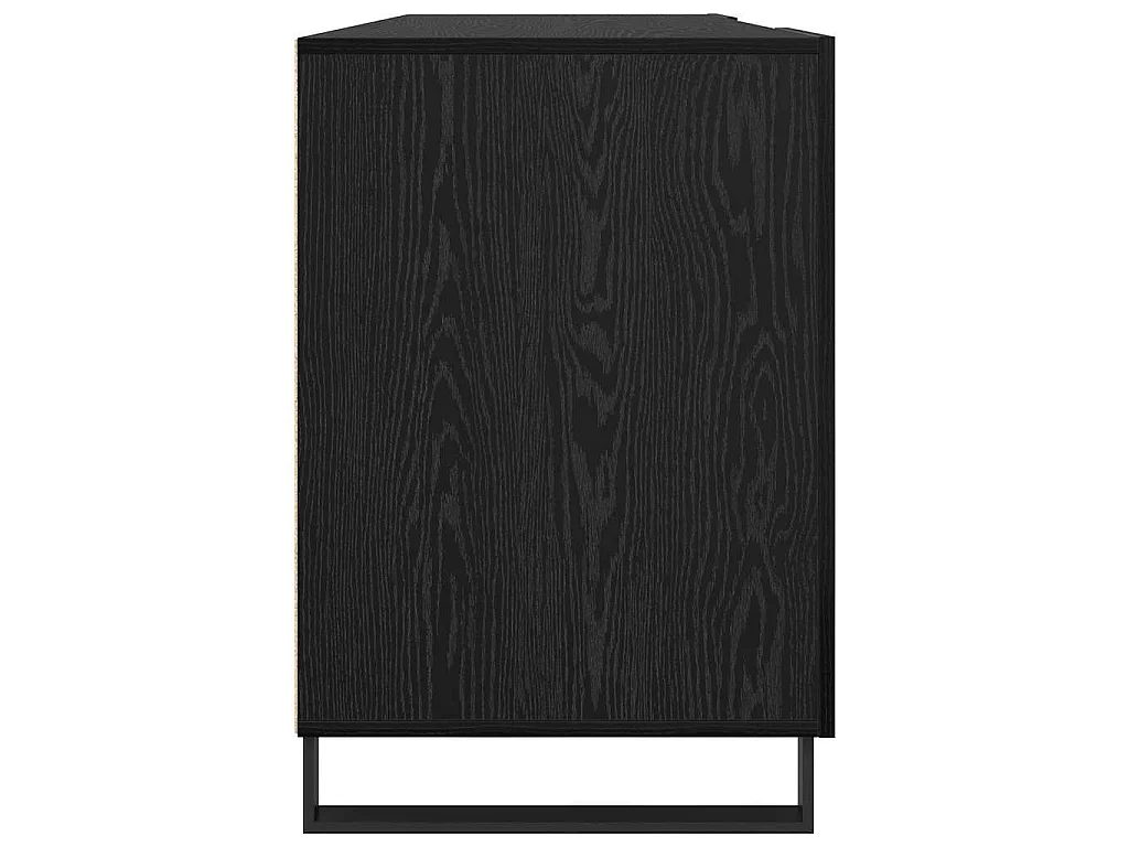 Scrivania con anta Rovere nero 140 x 50 x 75 cm Legno ingegnerizzato
