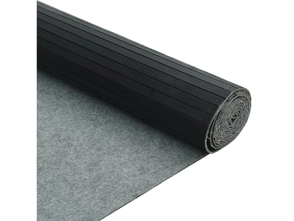 Tabique divisorio negro 165x800 cm bambú