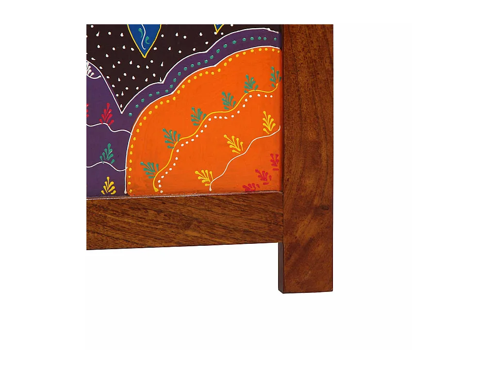 Biombo Marrón 105 x 160 cm Madera Maciza de Acacia