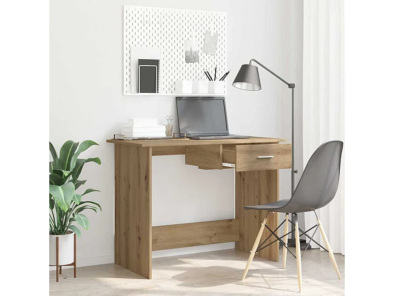 Scrivania artigianale in rovere 100 x 50 x 76 cm Legno ingegnerizzato