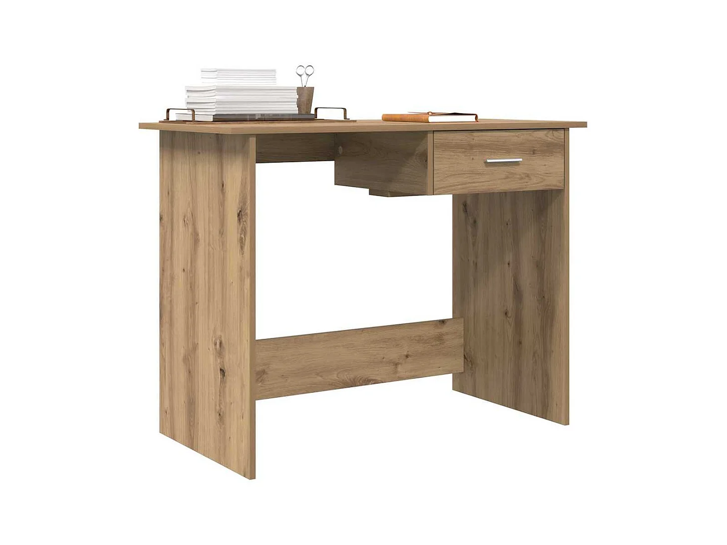 Scrivania artigianale in rovere 100 x 50 x 76 cm Legno ingegnerizzato