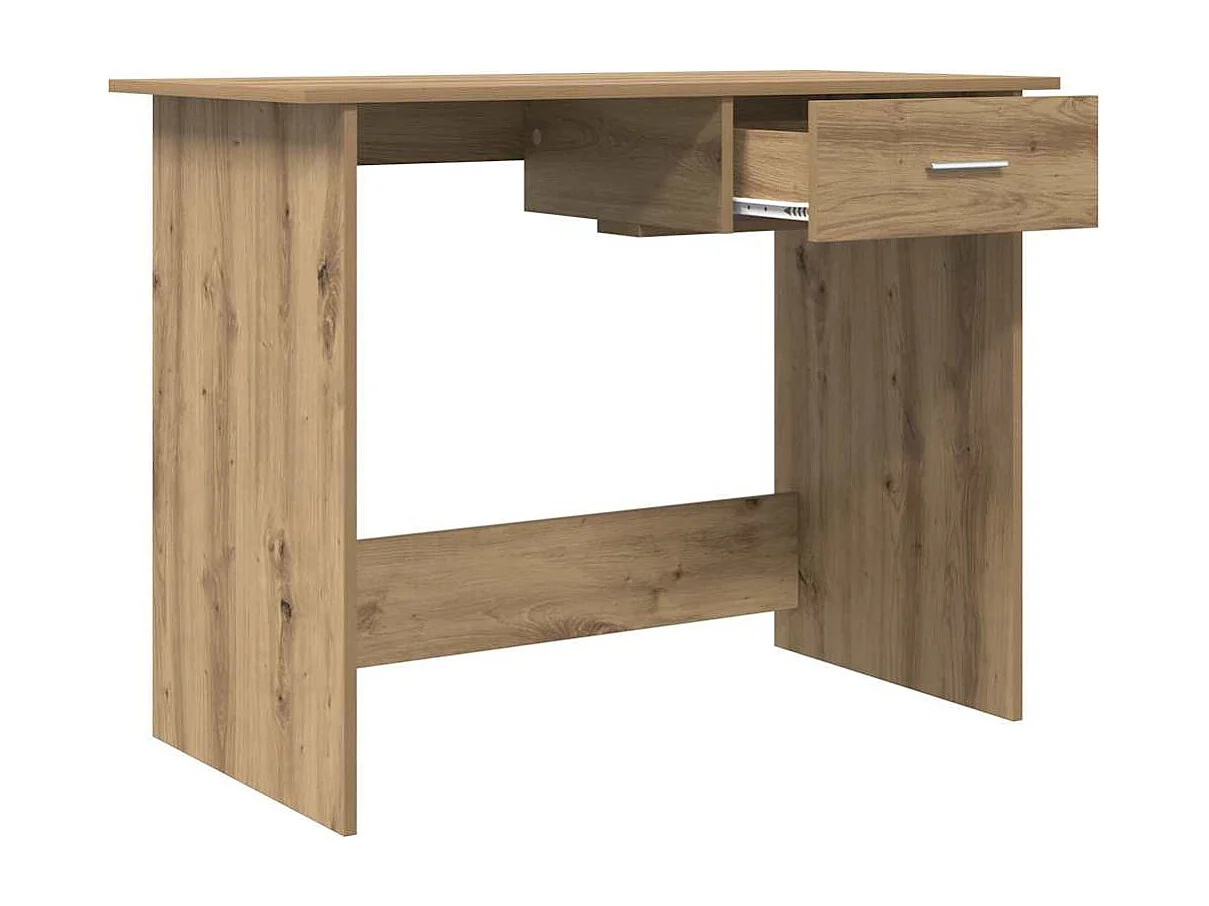Bureau chêne artisanal 100 x 50 x 76 cm Bois d'ingénierie