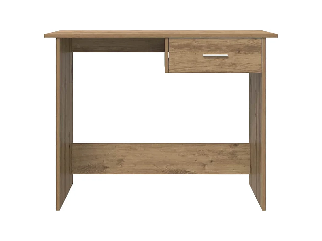 Handgefertigter Schreibtisch aus Eichenholz 100 x 50 x 76 cm Holzwerkstoff