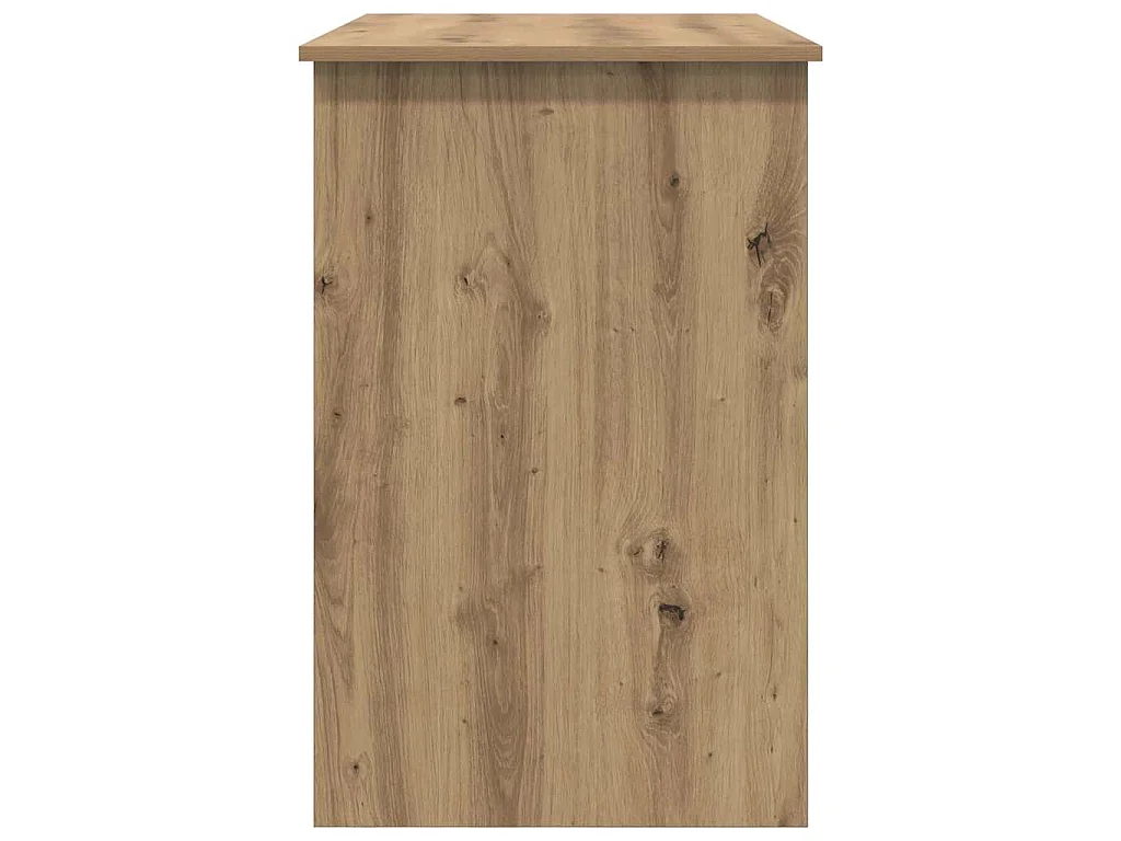 Handgefertigter Schreibtisch aus Eichenholz 100 x 50 x 76 cm Holzwerkstoff