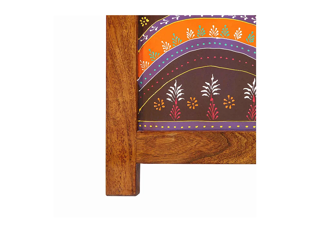 Biombo Marrón 105 x 180 cm Madera Maciza de Acacia