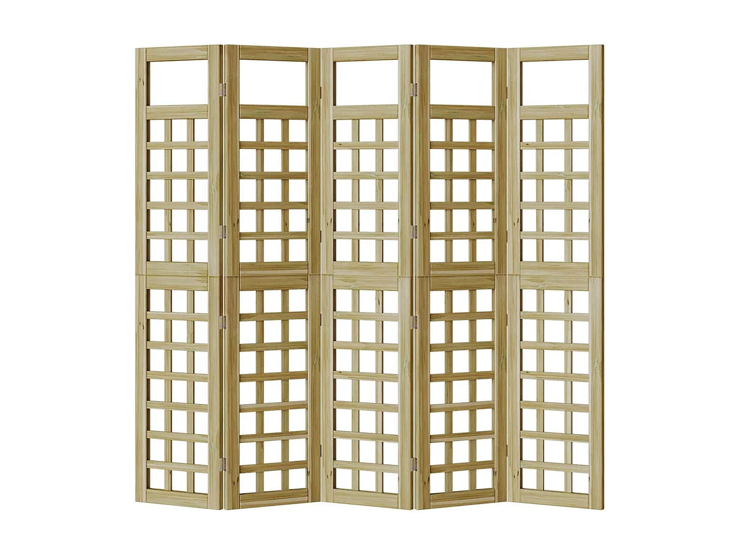 Écran d'intimité extérieur Pliant 5 pcs Marron 200 x 180 cm