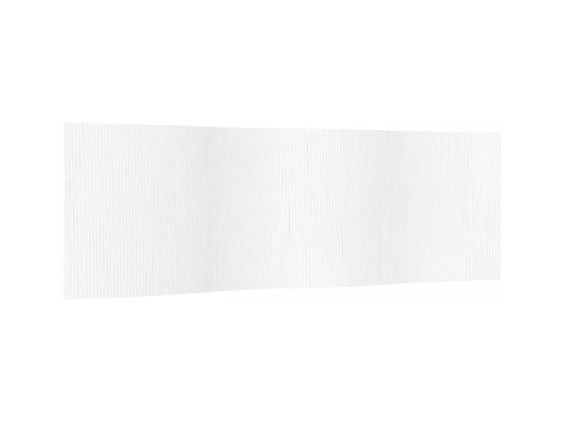 Cloison de séparation blanc 165x600 cm bambou
