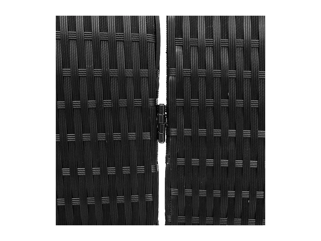 Paravent Noir 195 x 180 cm polyrotin