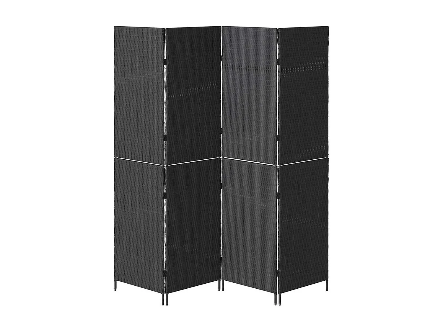 Paravent Noir 195 x 180 cm polyrotin