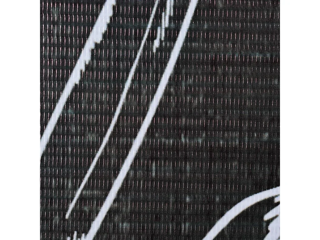 Parete divisoria pieghevole 228 x 170 cm Piume Bianco e nero