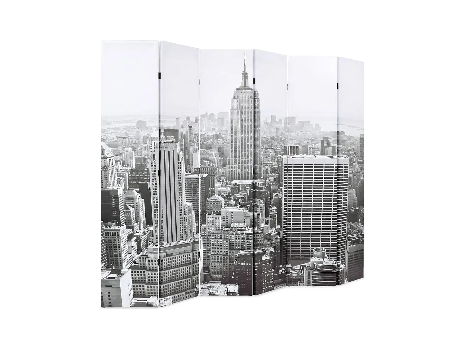 Vouwwand 228x170 cm New York Zwart-wit