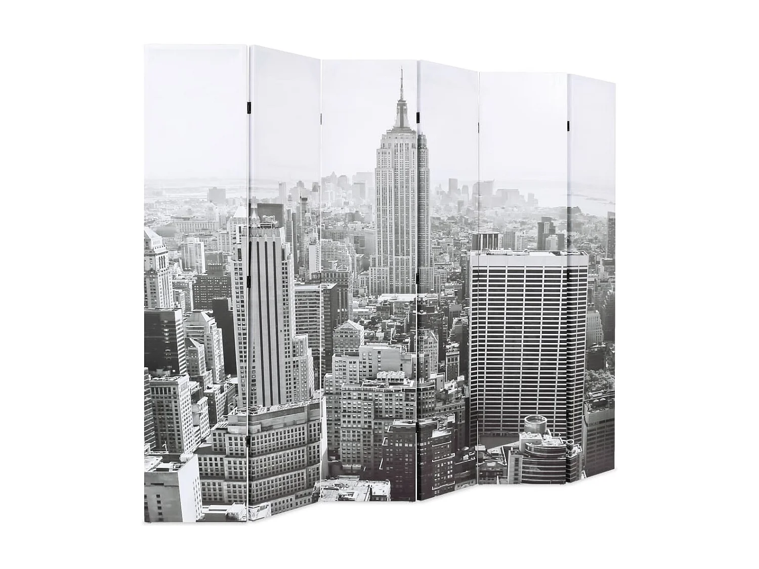 Vouwwand 228x170 cm New York Zwart-wit